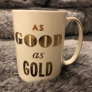 Brand New Kate Spade “As Good As Gold” mug